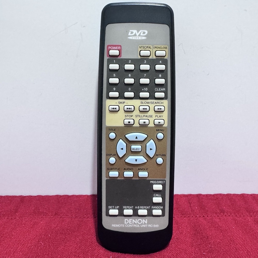 Denon Genuine RC-543 DVD Remote Control DVD1000 DVD1500 My Personal Remote READ
